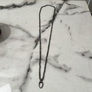 Moonstone chain with diamond lobster clasp